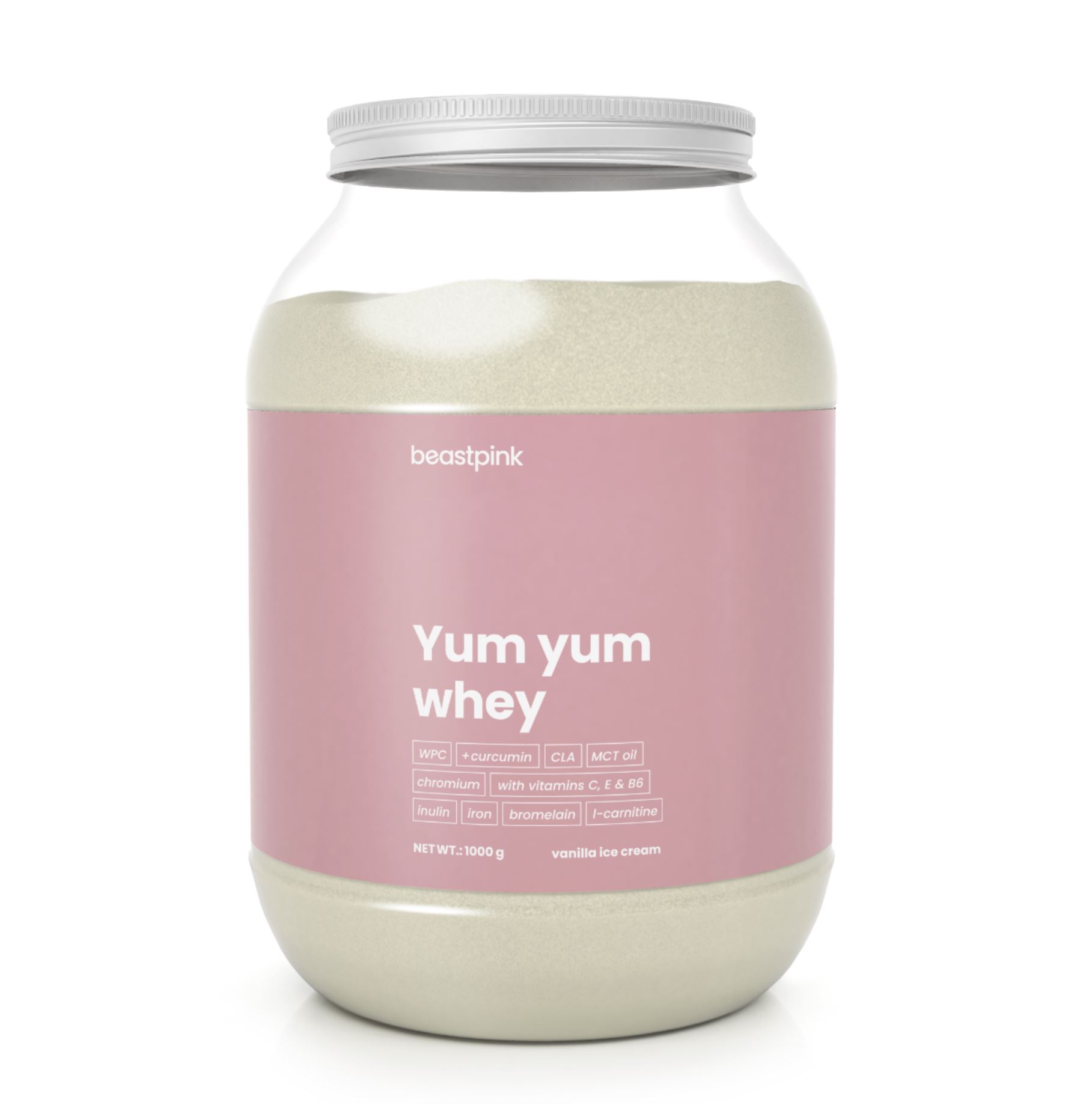 BeastPink Yum Yum Whey Protein für Frauen entwickelt