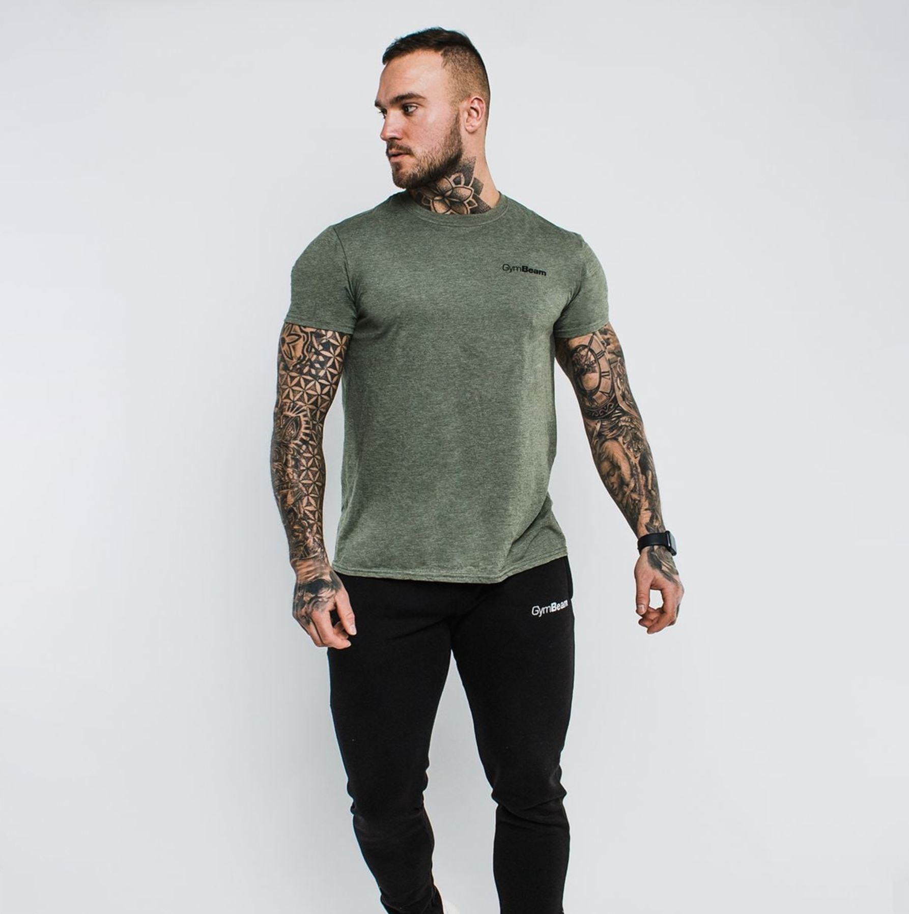 GymBeam Basic T-Shirt atmungsaktiv für Männer aus 100% Baumwolle