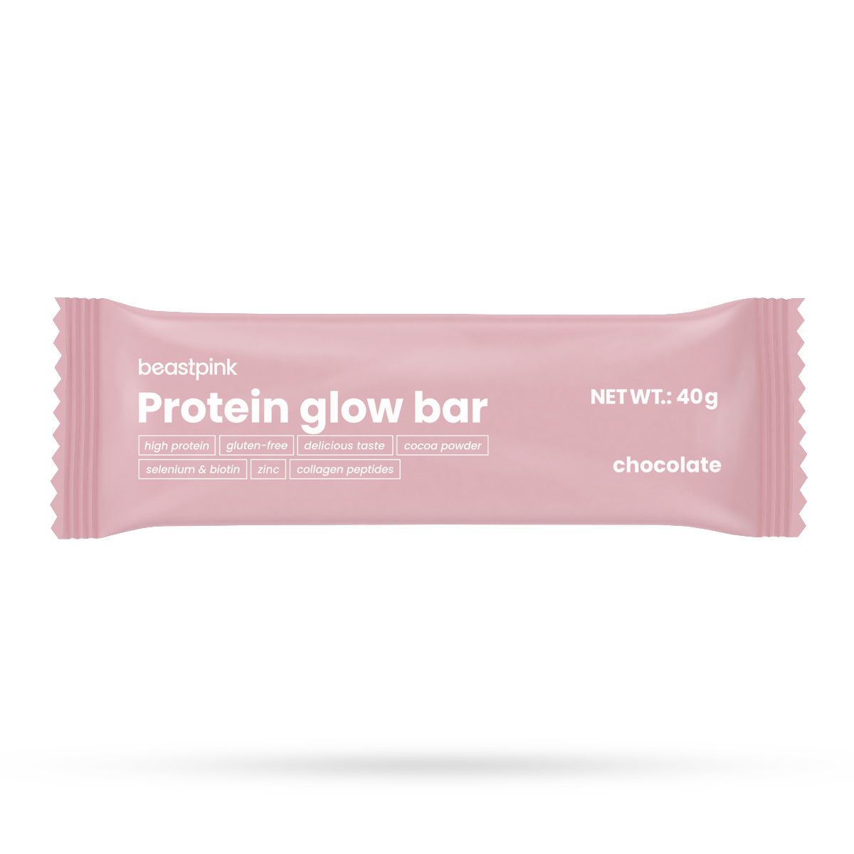 BeastPink Proteinriegel GlowBar Protein-Schokoriegel Kollagenriegel