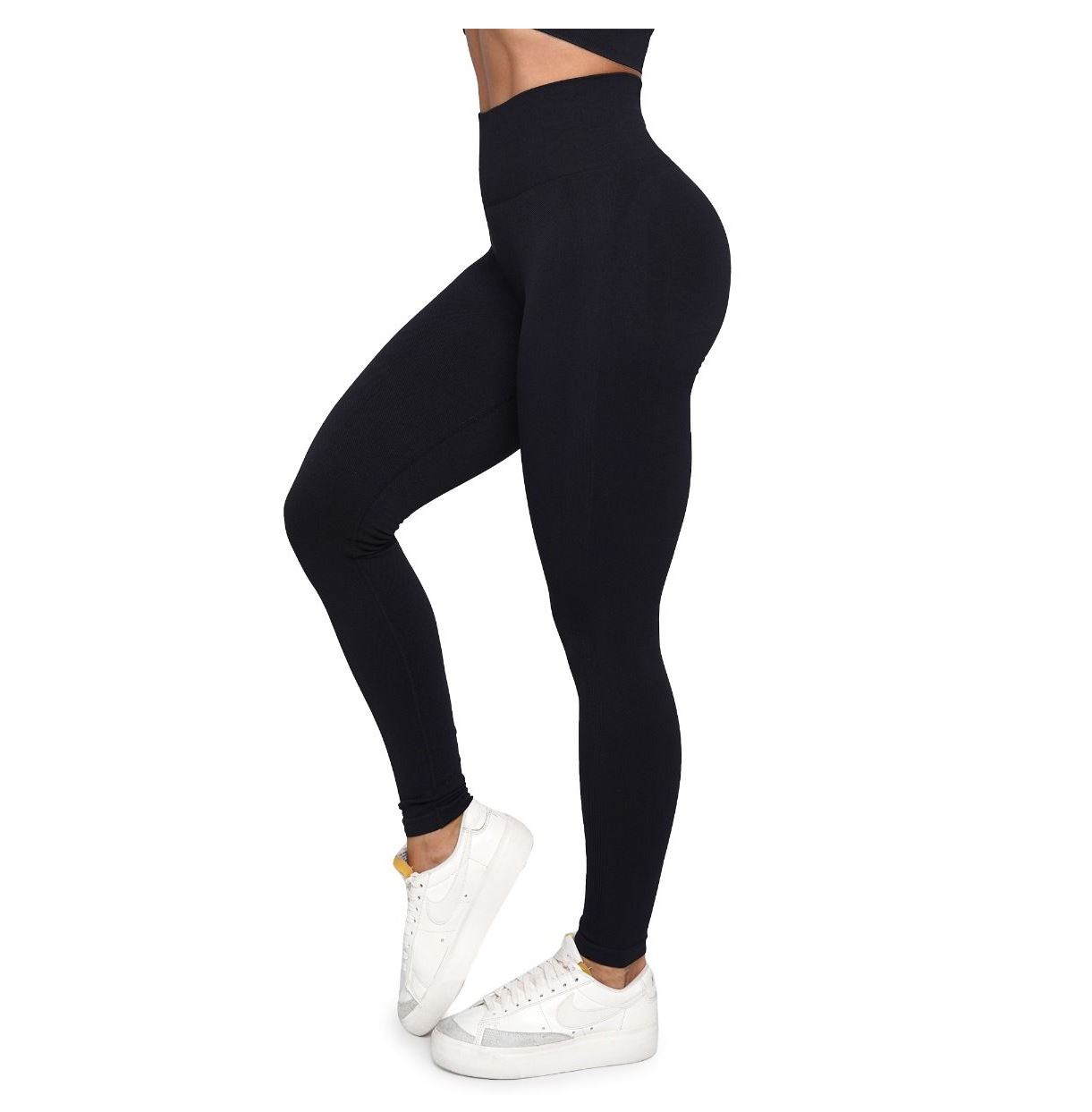 GymBeam Scrunch-Bum-Leggings LIFT schwarz Nahtlose Sportleggings für Frauen Gr. S