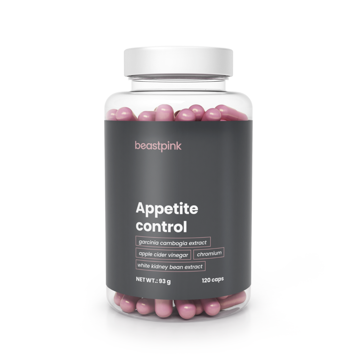 BeastPink Appetite Control Abnehmkapseln für Frauen GymBeam 120 Kapseln