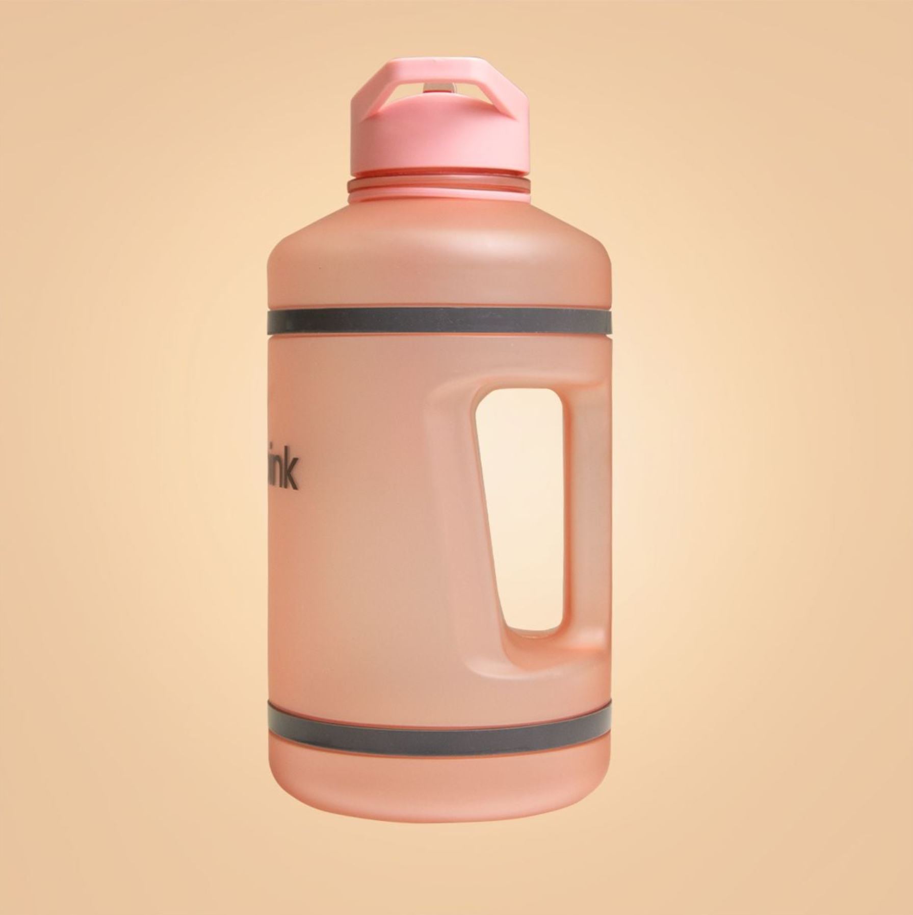 Beastpink Hyper Hydrator Sportflasche mit integriertem Strohhalm Getränkeflasche 2,2L