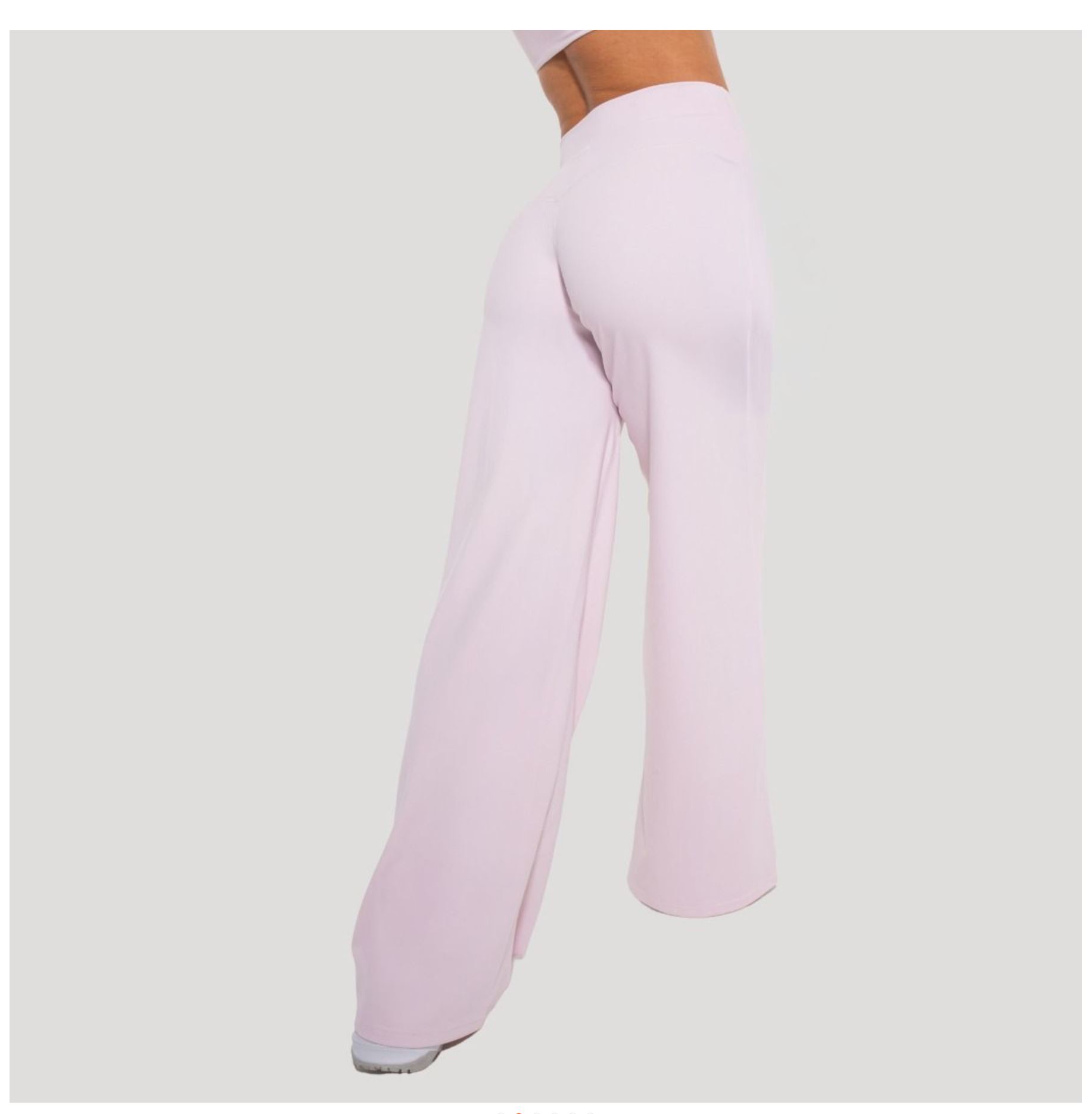 GymBeam Sporthose FLOW Blush für Frauen Straight Pants atmungsaktive Trainingshose mit Strech Gr. XL