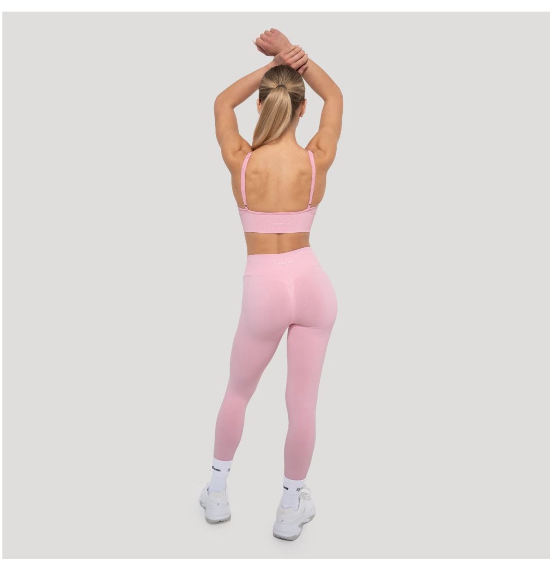 GymBeam LUMA Leggings Scrunch-Butt-Effekt Sportleggings Quick-Dry mit 4-Way-Stretch-Technologie Baby-Pink Gr. XS