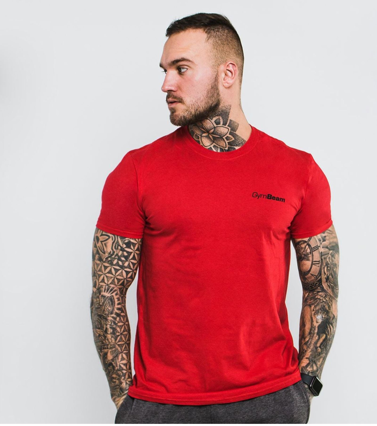 GymBeam T-Shirt atmungsaktiv Sportshirt als Trainingsshirt für Männer