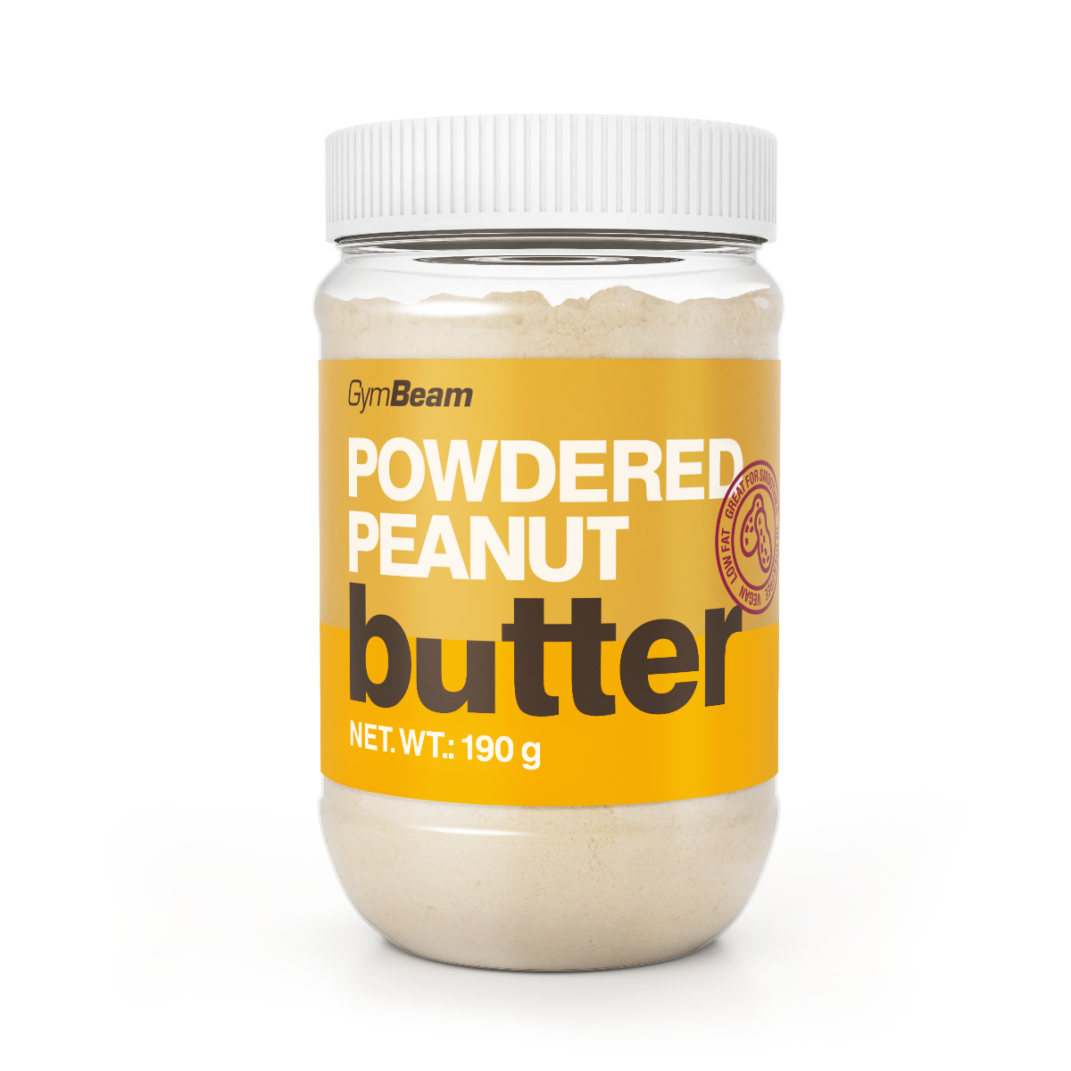 GymBeam Erdnussbutter in Pulverform ohne Zusatzgeschmack