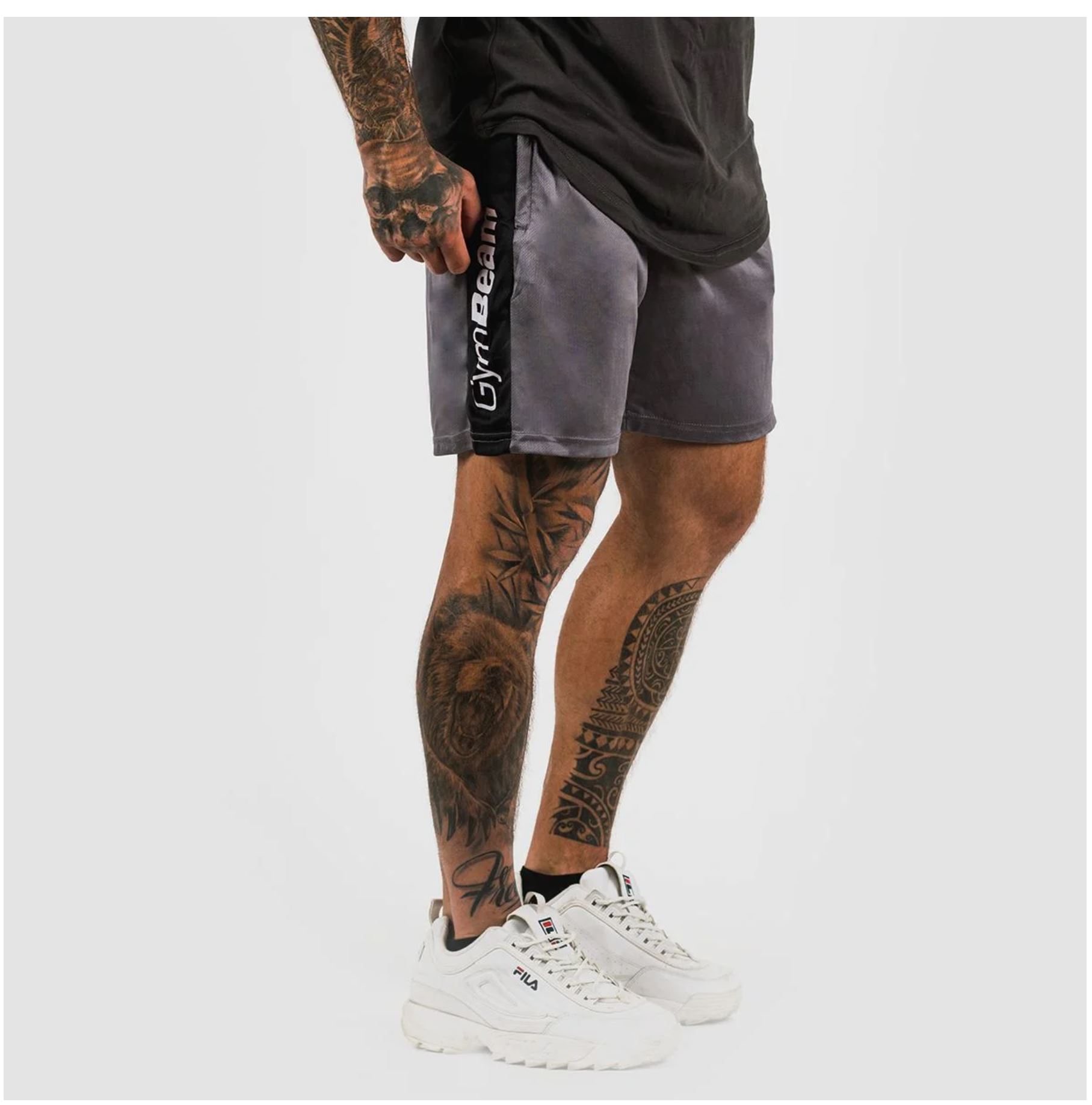 GymBeam VERTICAL-Shorts Sportshorts für Männer als Trainingsshorts Grau Gr. S