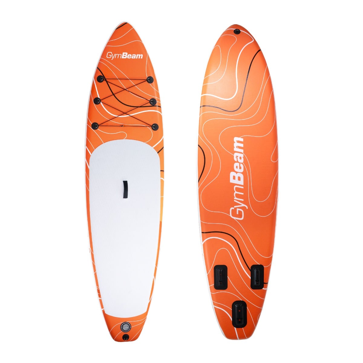 GymBeam Paddleboard WaveLine aufblasbar SUP-Board Stand-Up Paddelboard Set 320x81x15 cm bis 180 kg