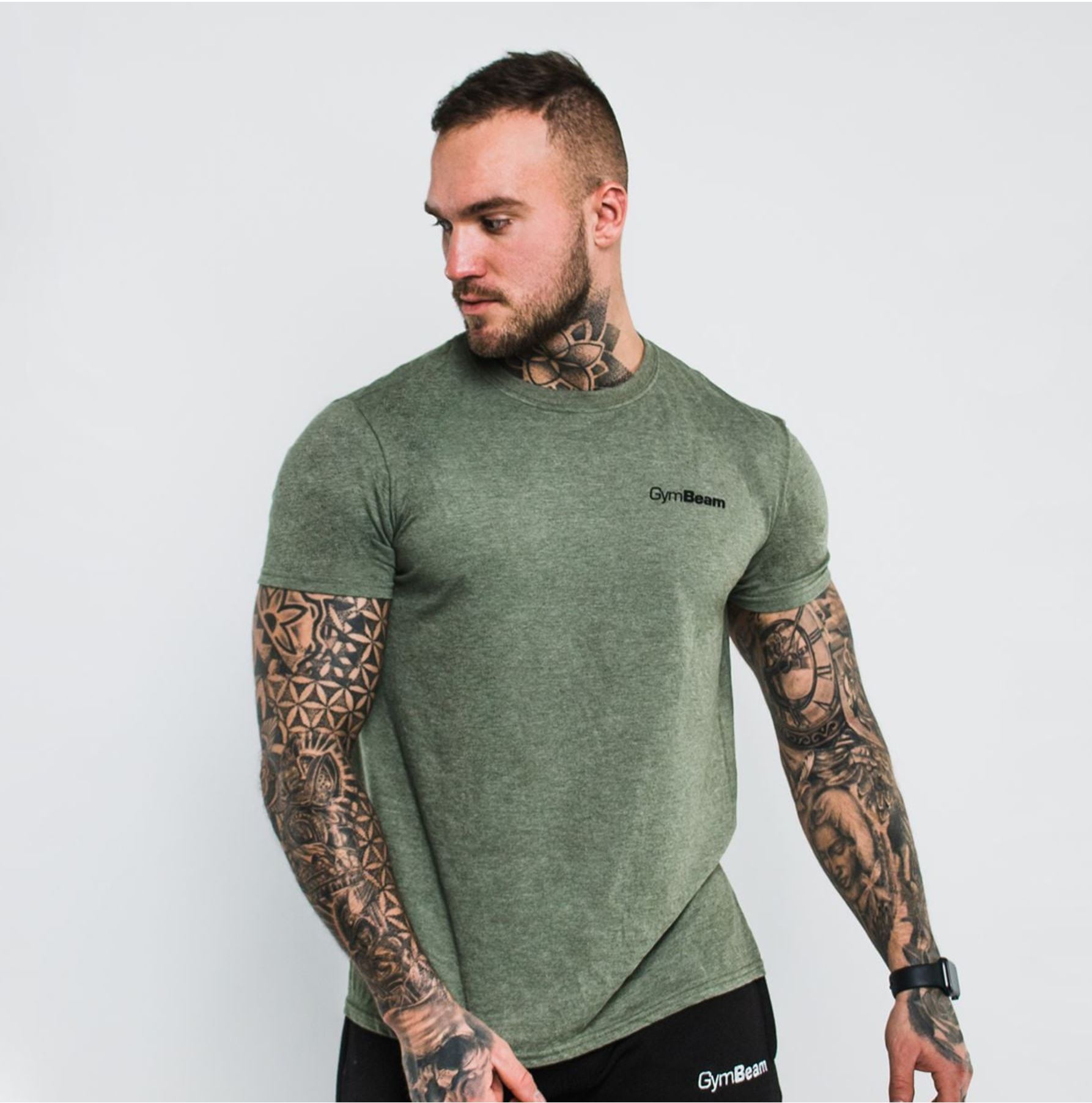 GymBeam Basic T-Shirt atmungsaktiv für Männer aus 100% Baumwolle