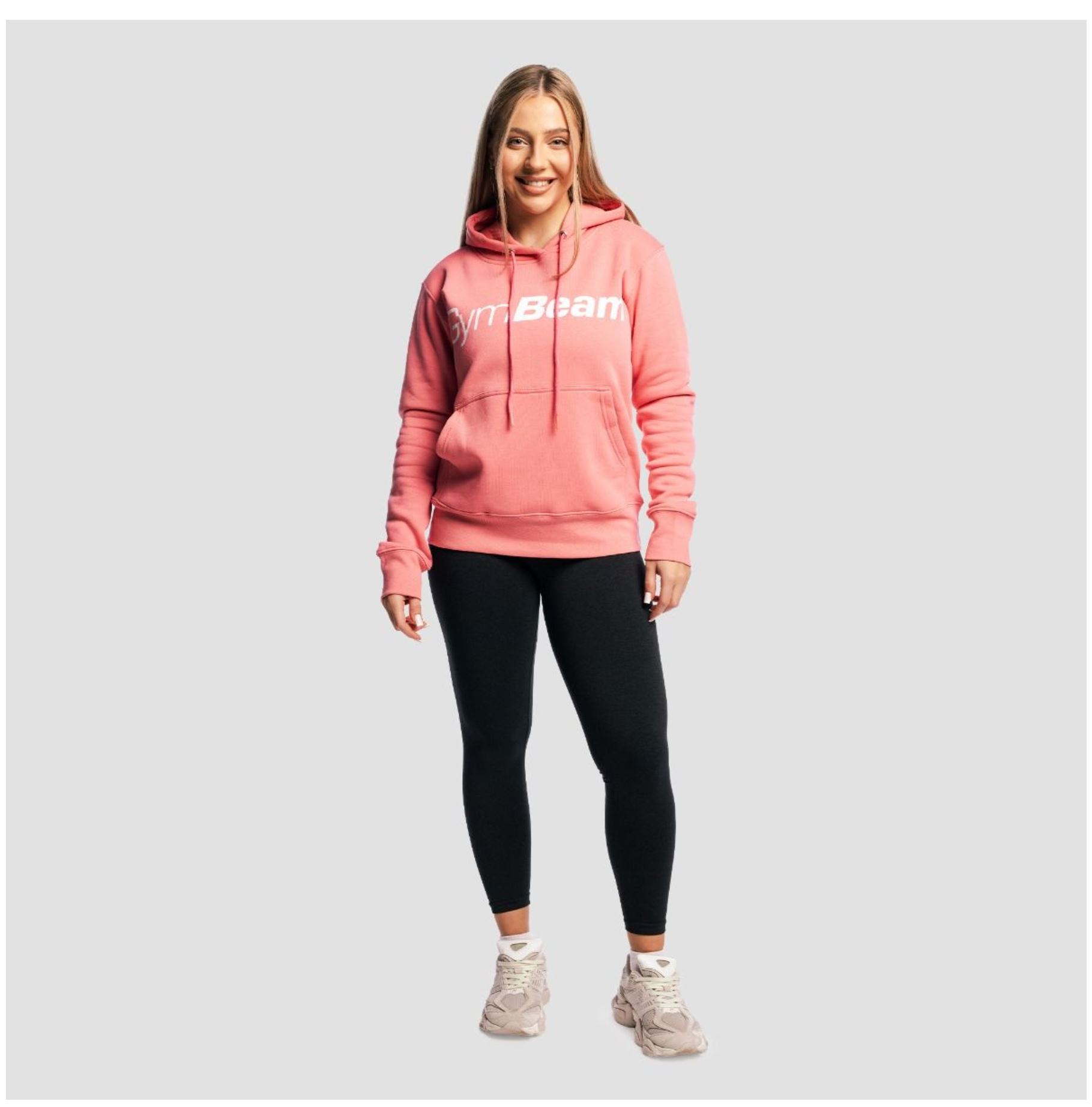 GymBeam ATHLETE-Hoodie für Frauen Sporthoodie Trainings-Kapuzenpullover Rose Gr. S