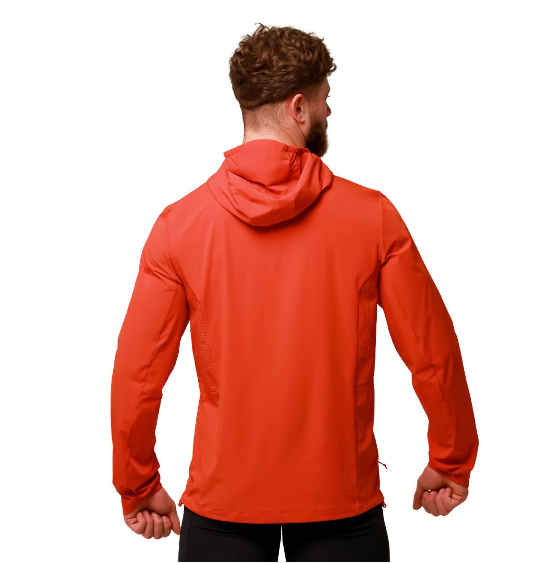 GymBeam PULSE Laufjacke wasserdicht Trainingsjacke DWR-Imprägniert Orange Gr. S