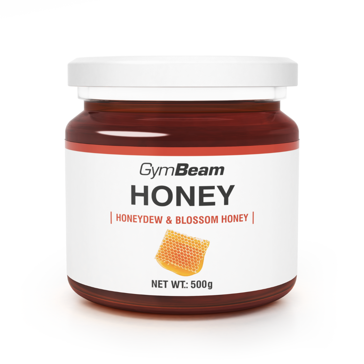 GymBeam Honig aus natürlicher Mischung Blütenhonig & Honigtauhonig 500 g