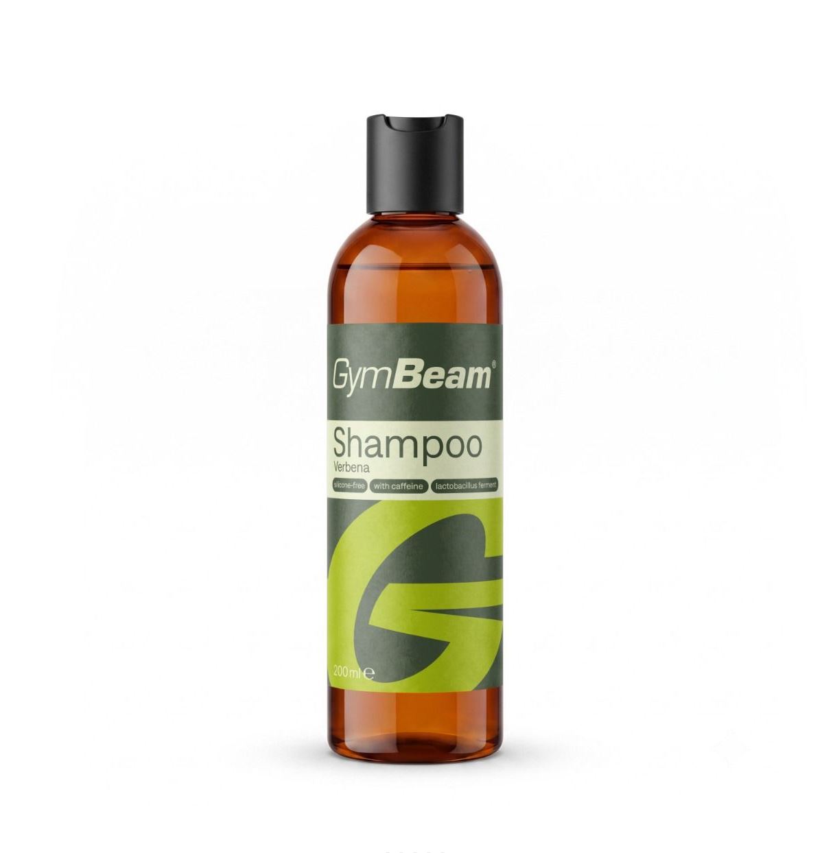 GymBeam Haarshampoo Verbena mit Koffein tierversuchsfreies Koffeinshampoo ohne Silikone Eisenkraut & Zitrusfrüchte-Duft 200 ml