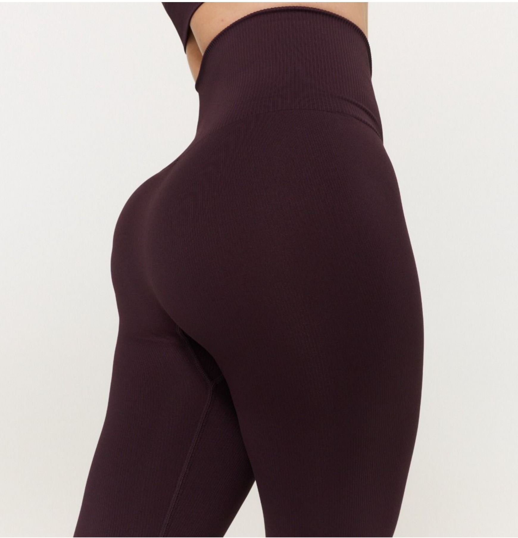 GymBabe Leggings nahtloses Design Fitness-Leggings mit hohem Rippbund