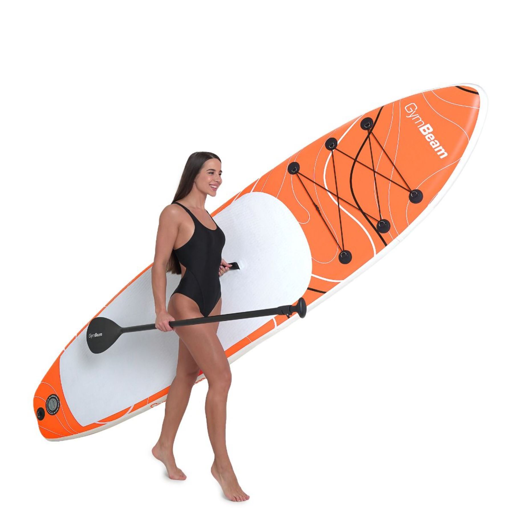 GymBeam Paddleboard WaveLine aufblasbar SUP-Board Stand-Up Paddelboard Set 320x81x15 cm bis 180 kg