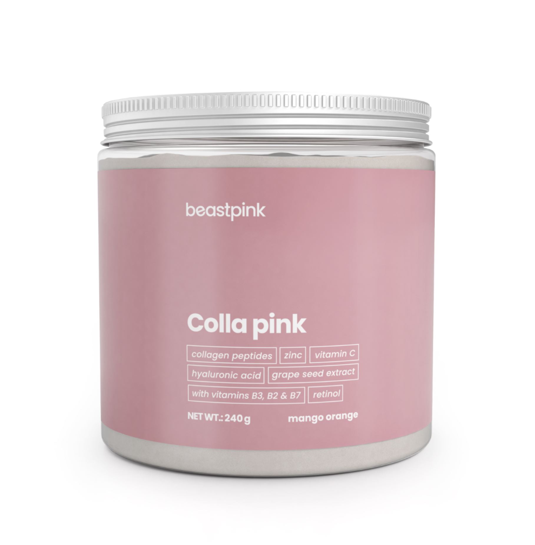 BeastPink Colla Pink Schönheitsdrink zuckerfrei Kollagen für Frauen entwickelt