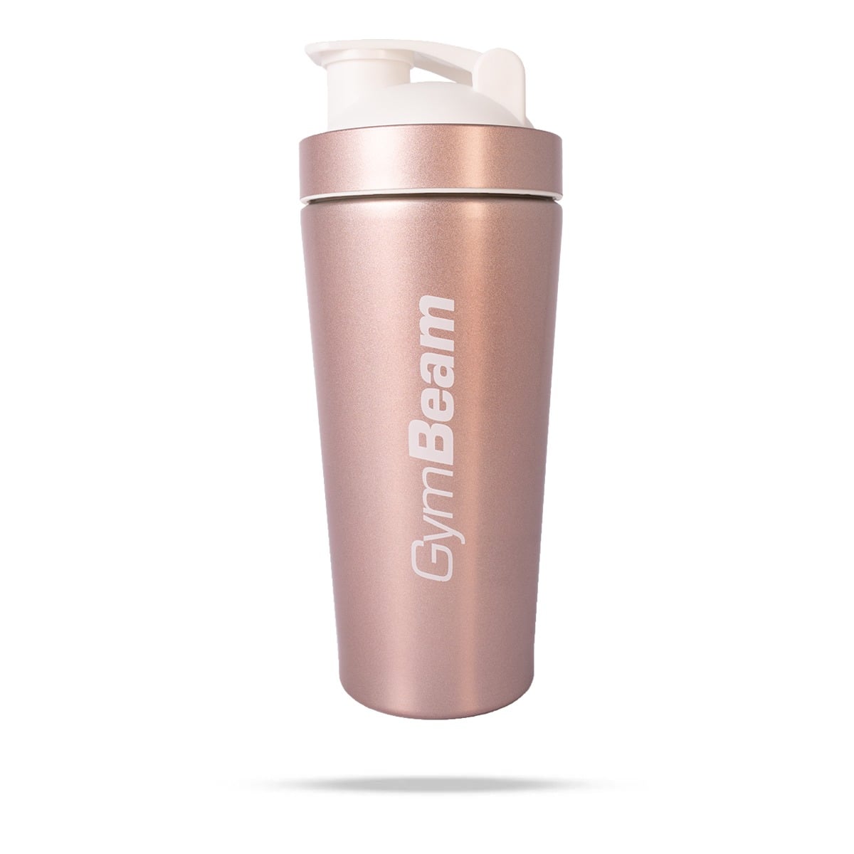 GymBeam Stahlshaker Fitness Getränkeflasche Trainingsflasche Rose Gold 750 ml
