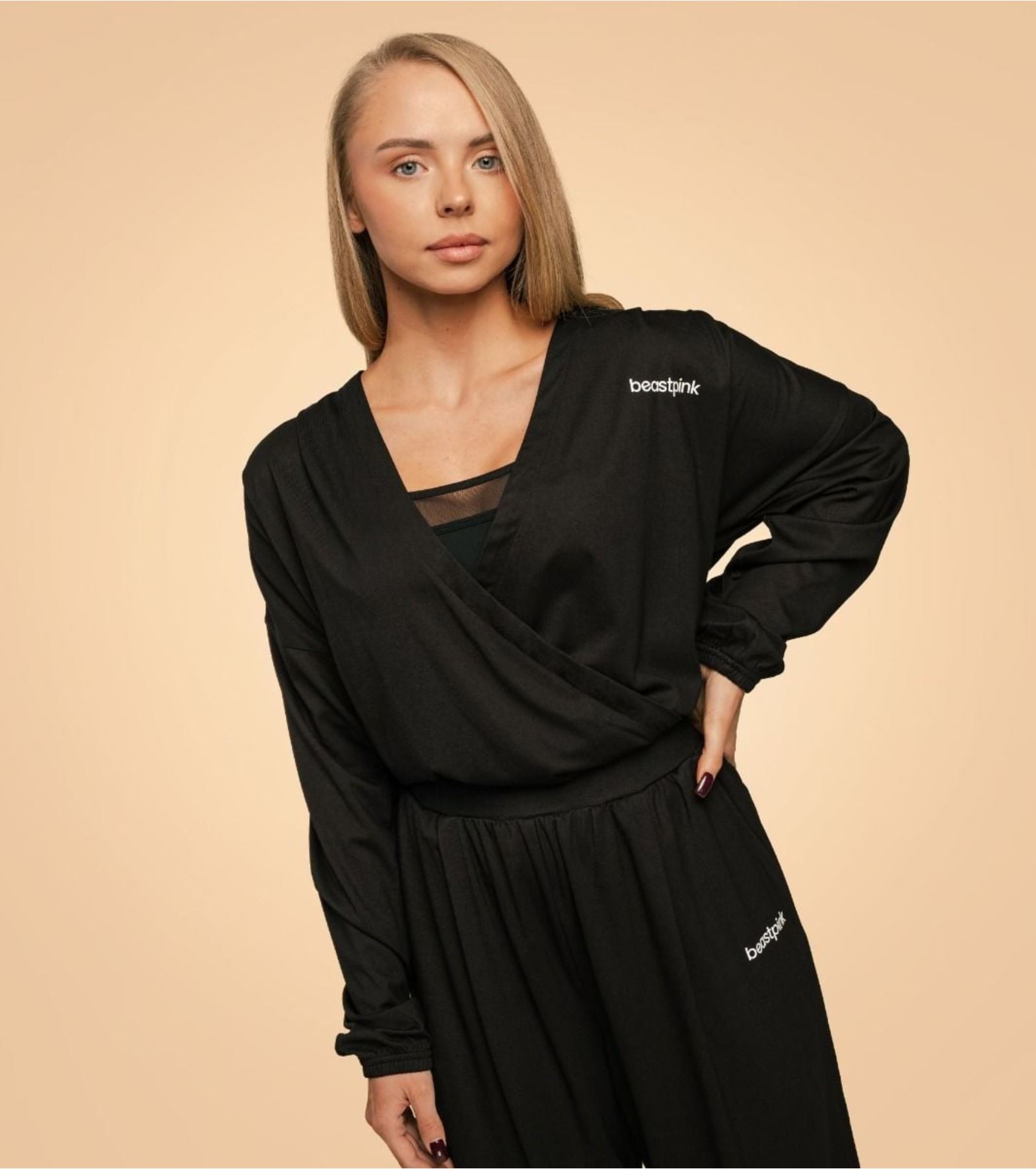 BeastPink Top BREEZE Komfort Damen-Top im Kimono-Style