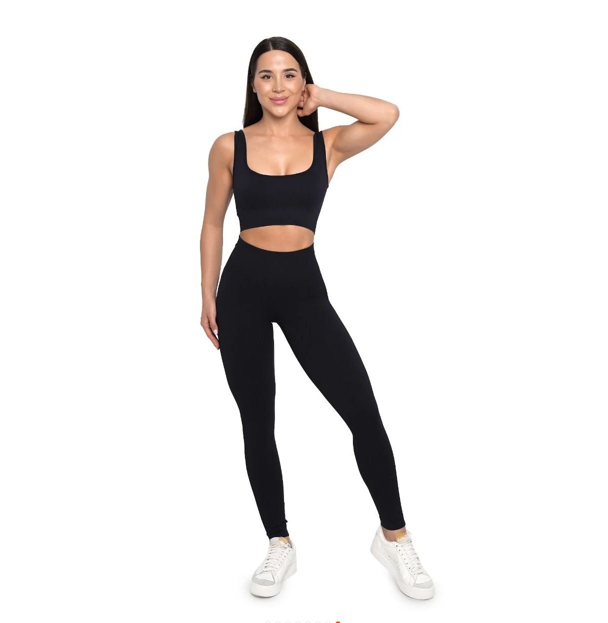 GymBeam Scrunch-Bum-Leggings LIFT schwarz Nahtlose Sportleggings für Frauen Gr. S