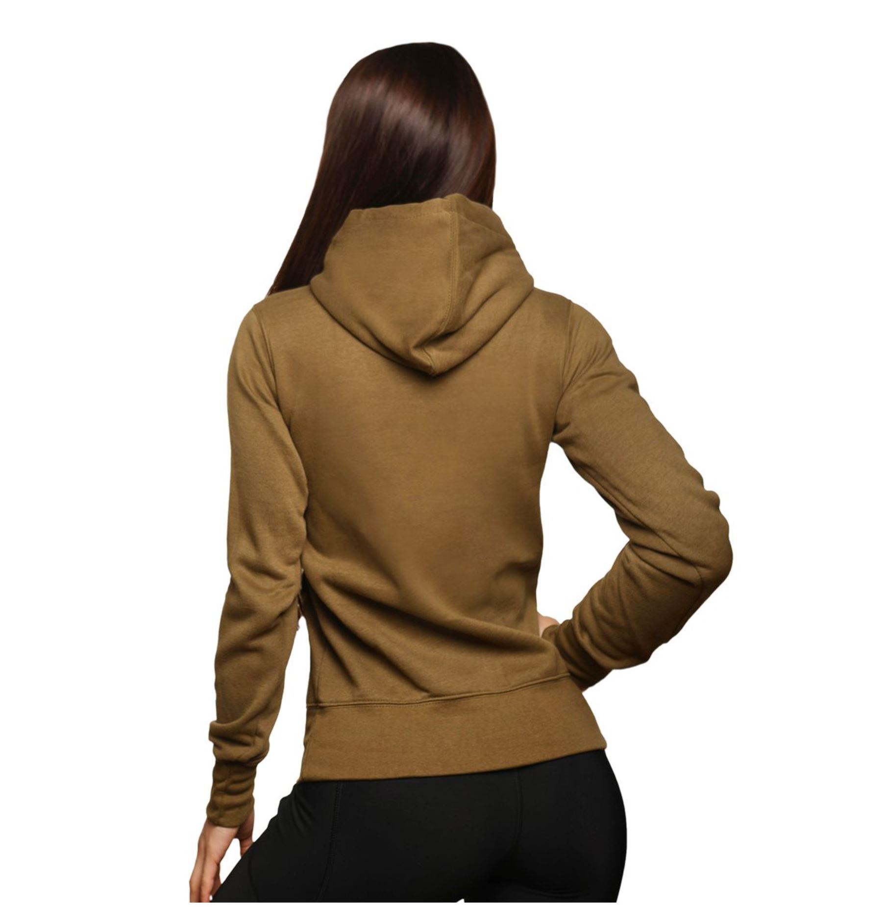 GymBeam ATHLETE-Hoodie für Frauen Sporthoodie Trainings-Kapuzenpullover Military Gr. S