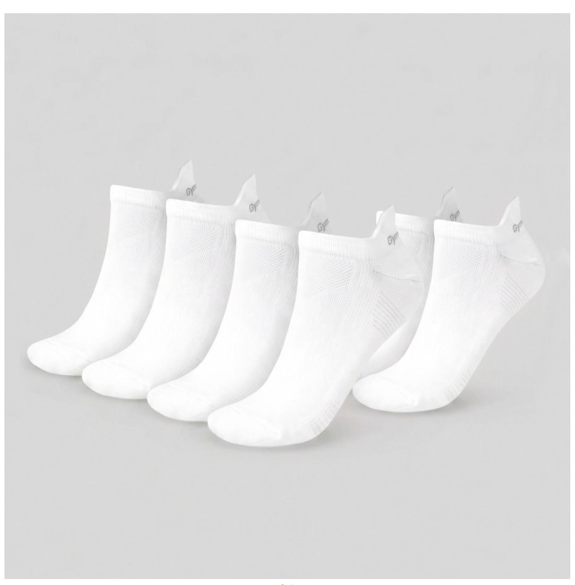 GymBeam TAB Socken weiß Anti-Schweiß Socken Gr. S mit Silberfasern antibakteriell 3er-Pack