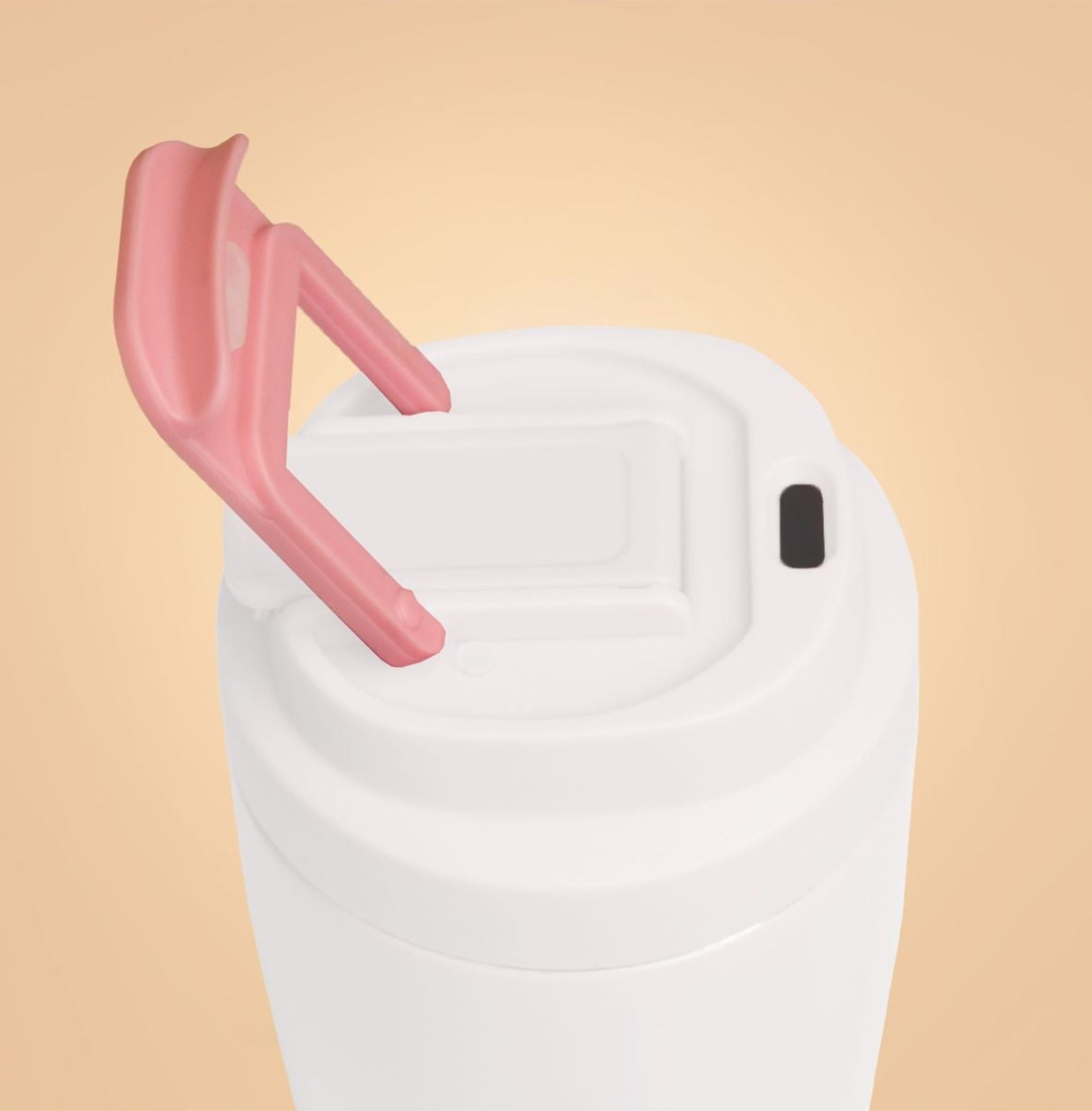 BeastPink Edelstahl-Thermobecher mit Strohhalm doppelwandige Isolierung für warm & Kaltgetränke 500 ml
