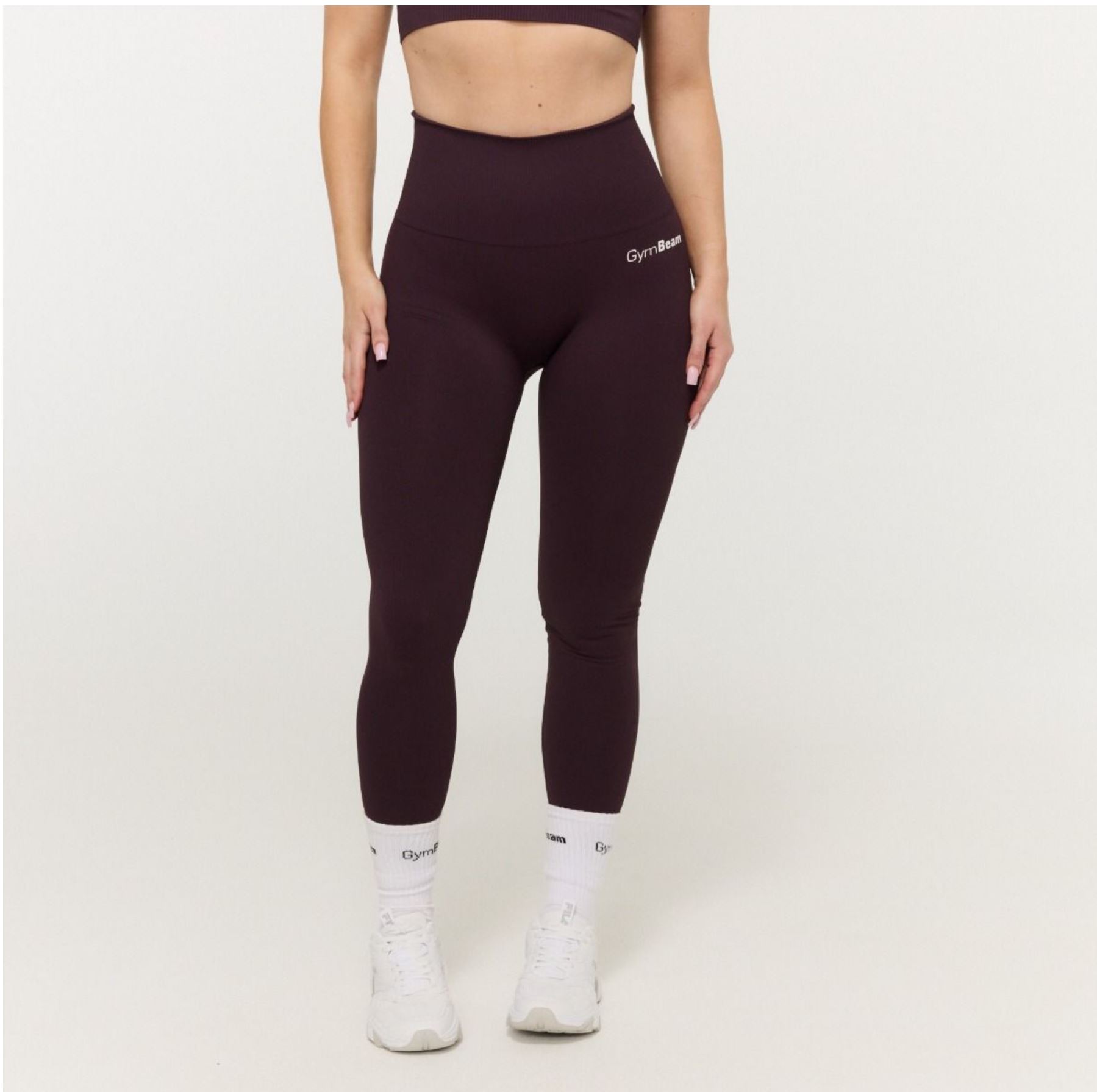 GymBabe Leggings nahtloses Design Fitness-Leggings mit hohem Rippbund