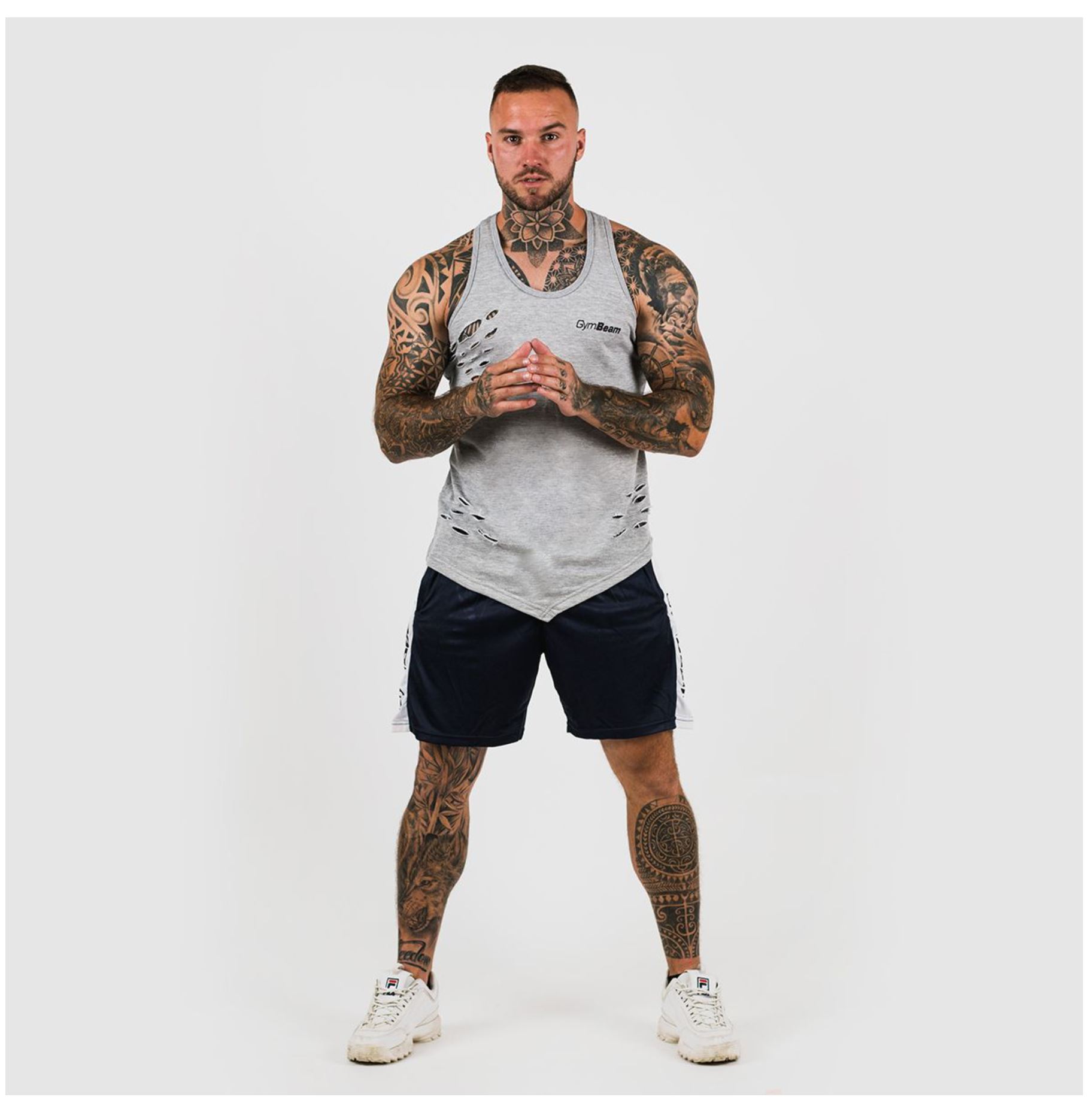 GymBeam VERTICAL-Shorts Sportshorts für Männer als Trainingsshorts Navy Gr. S