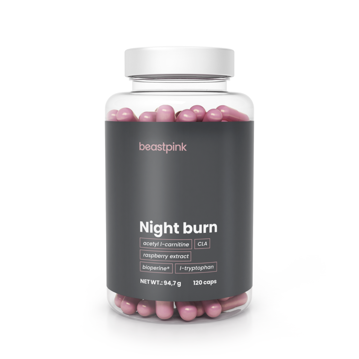 BeastPink Fatburner Night-Burn in Kapselform für Gewichtsabnahme