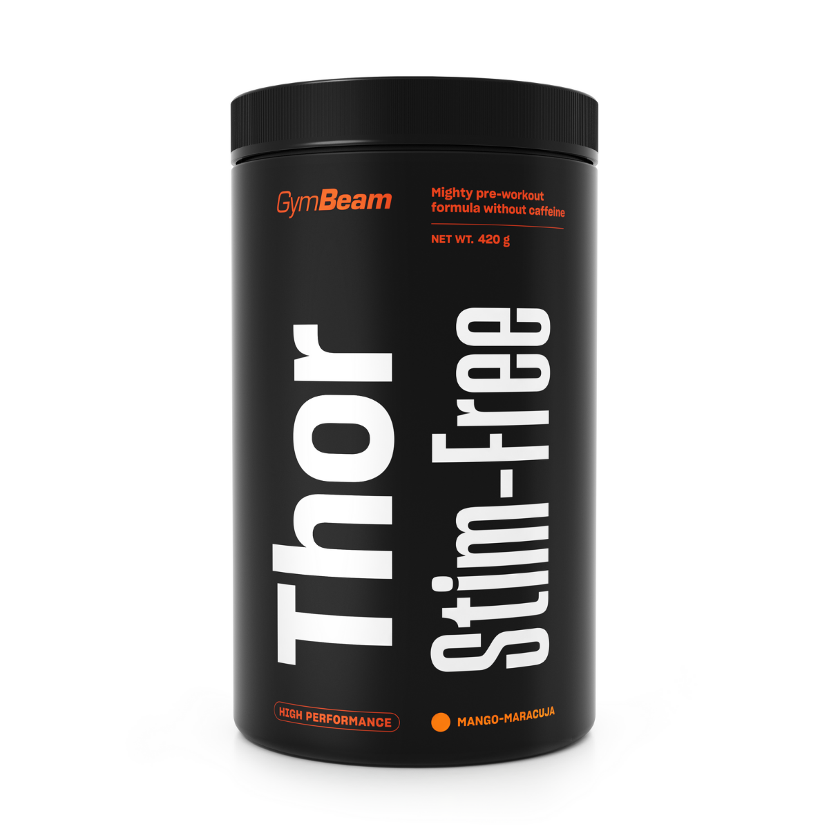 GymBeam Thor Stim-Free Pre-Workout ohne Koffein mit Mango-Maracuja Geschmack 420 g