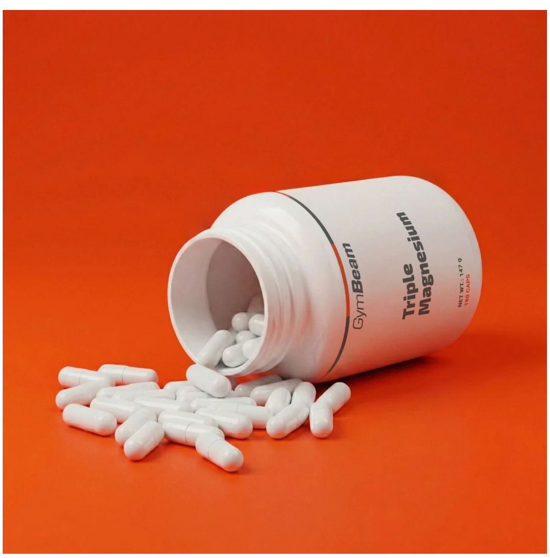 GymBeam Triple Magnesium 3 Magnesiumformen Premium Magnesiumkapseln 90 Kapseln