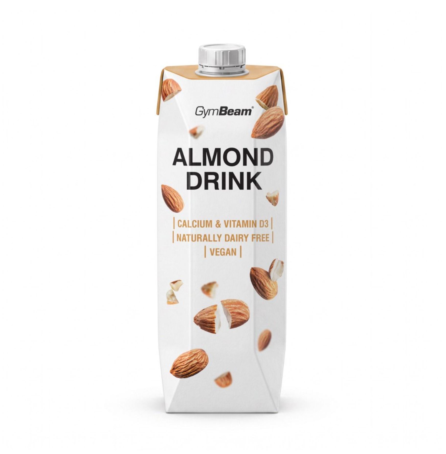 GymBeam Mandelmilch mit Vitamin D3 & Kalzium Mandeldrink Vegan Mandelgetränk 1000 ml