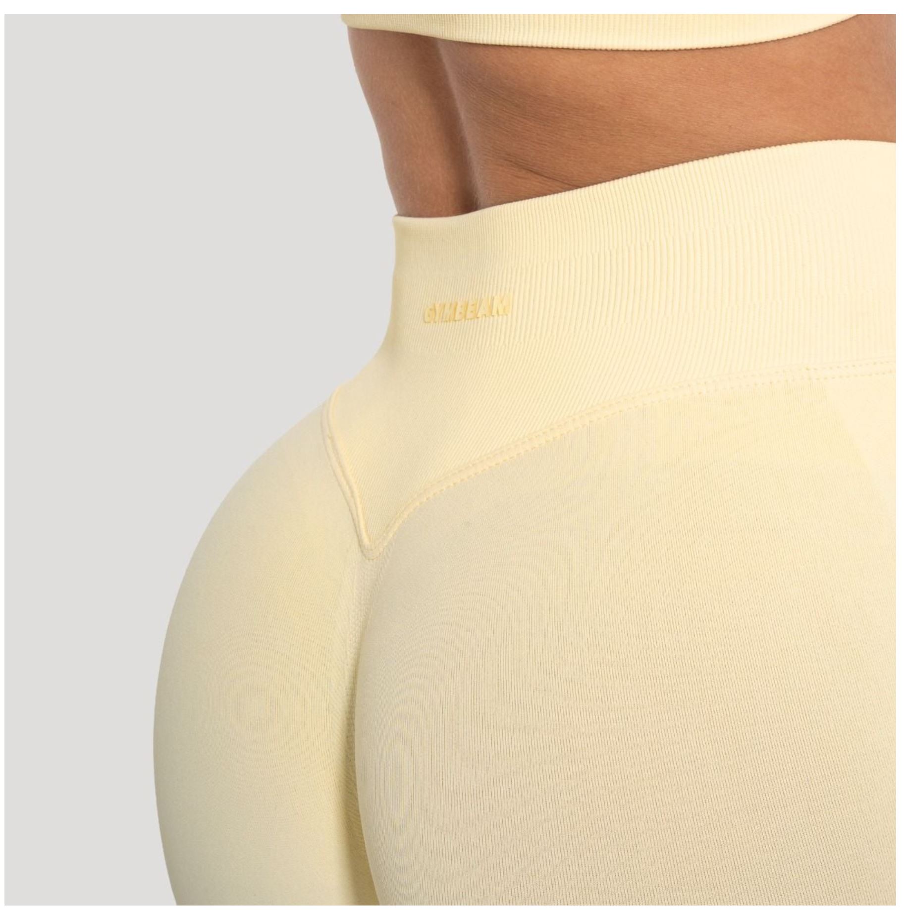 GymBeam LUMA Leggings Scrunch-Butt-Effekt Sportleggings Quick-Dry mit 4-Way-Stretch-Technologie Gelb Gr. XS