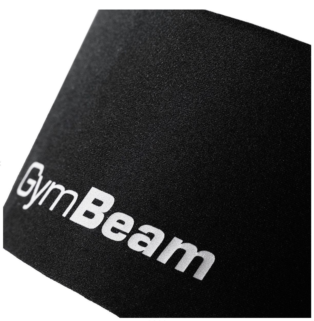 GymBeam Light Sport-Stirnband schnelltrocknend Schweißband atmungsaktiv schwarz