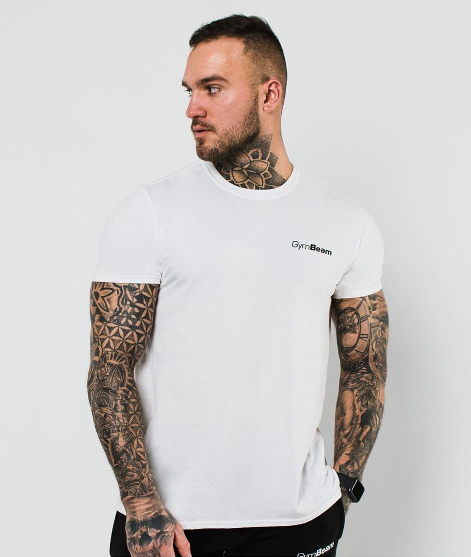 GymBeam Basic T-Shirt atmungsaktiv für Männer aus 100% Baumwolle