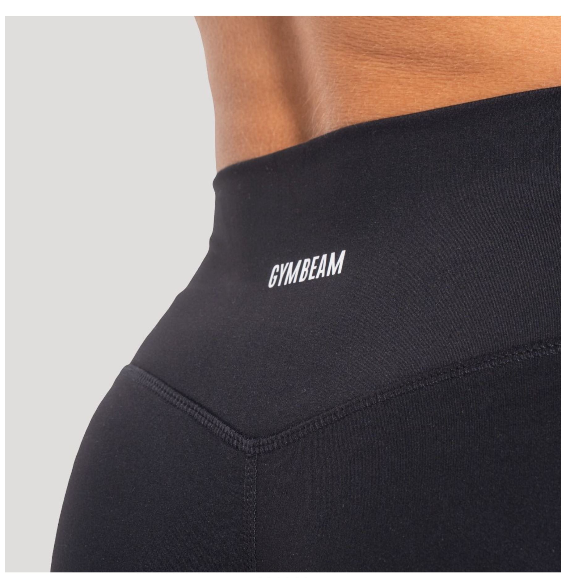 GymBeam Sporthose FLOW schwarz für Frauen Straight Pants atmungsaktive Trainingshose mit Strech Gr. L