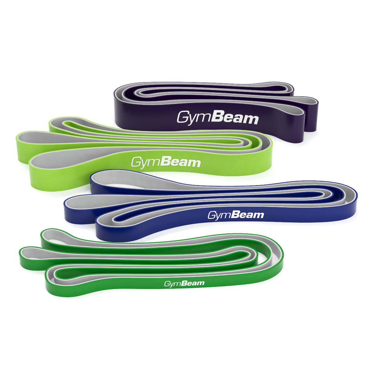 GymBeam Widerstandsband DuoBand Fitnessbänder Trainingsbänder 9-54kg im Set