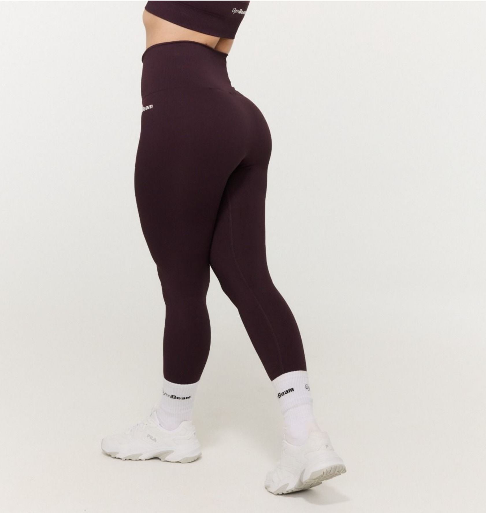 GymBabe Leggings nahtloses Design Fitness-Leggings mit hohem Rippbund