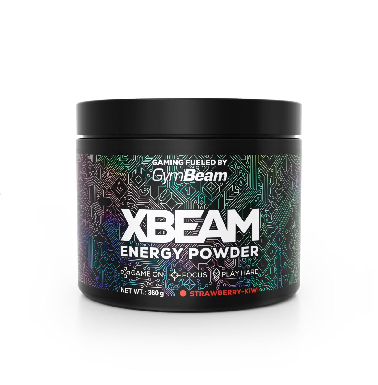 GymBeam Energy-Pulver XBEAM Erdbeere-Kiwi zum Gaming Energy Powder mit Taurin 360 g